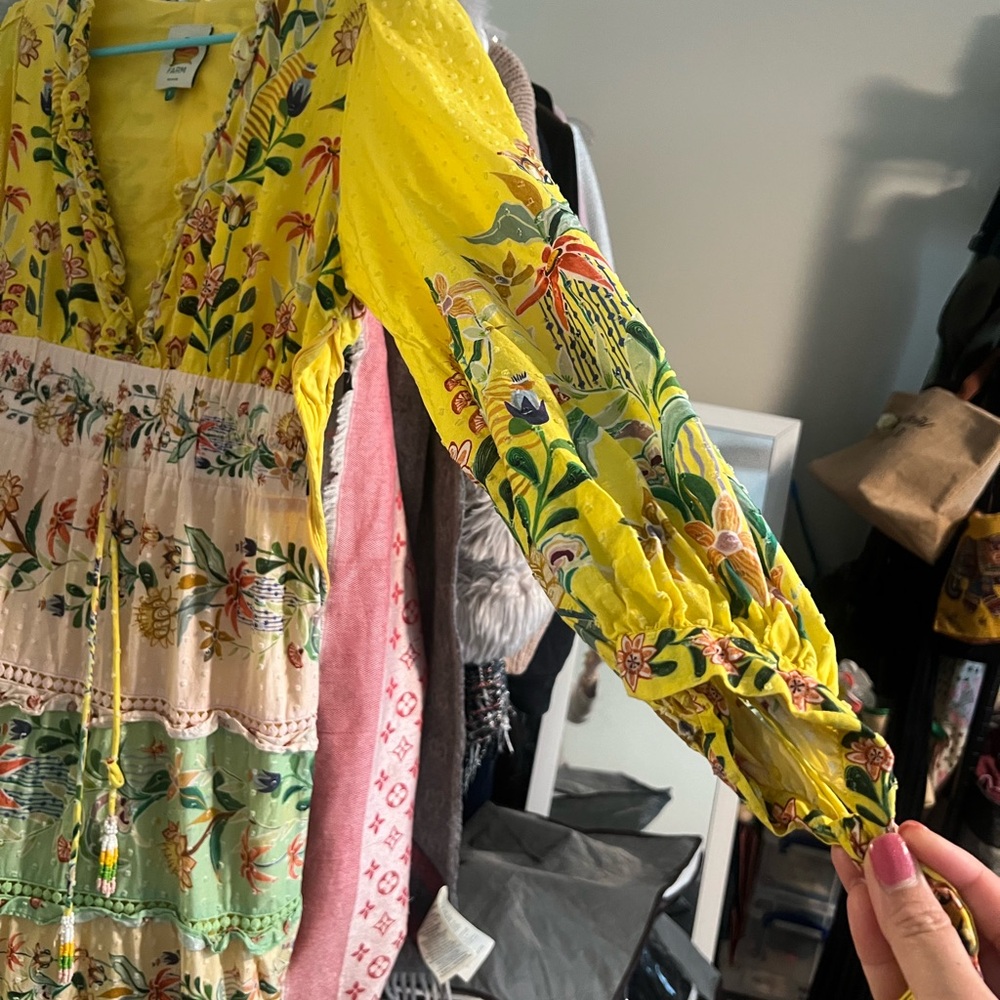 FARM Rio Vibrant Yellow Floral Maxi Dress - Picture 9 of 10